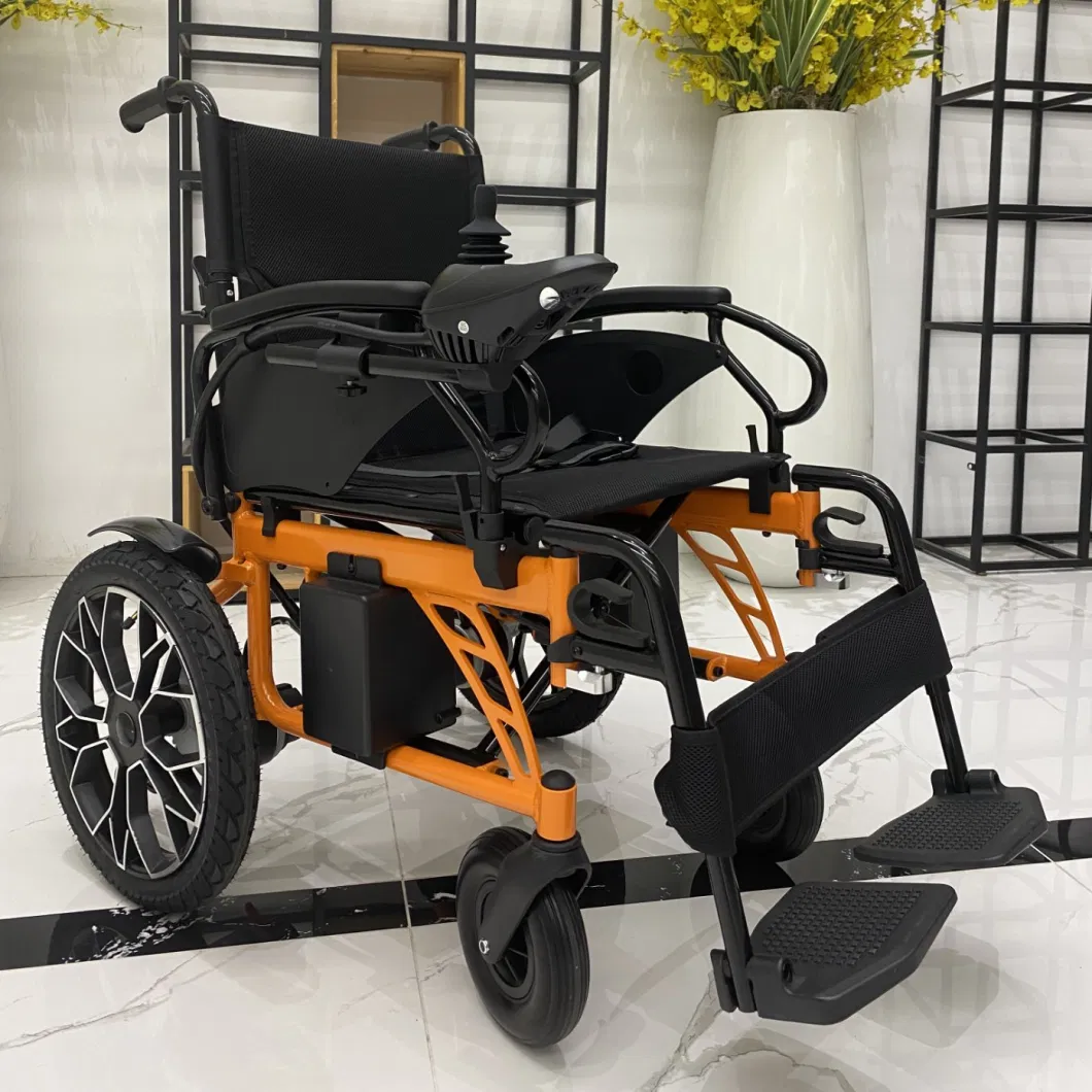 Wholesale Cheap Electric Wheelchair Price Heavy Duty Aluminum Folding Power Wheelchair for Disabled